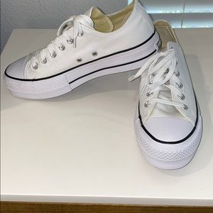 White platform Converse Sneakers